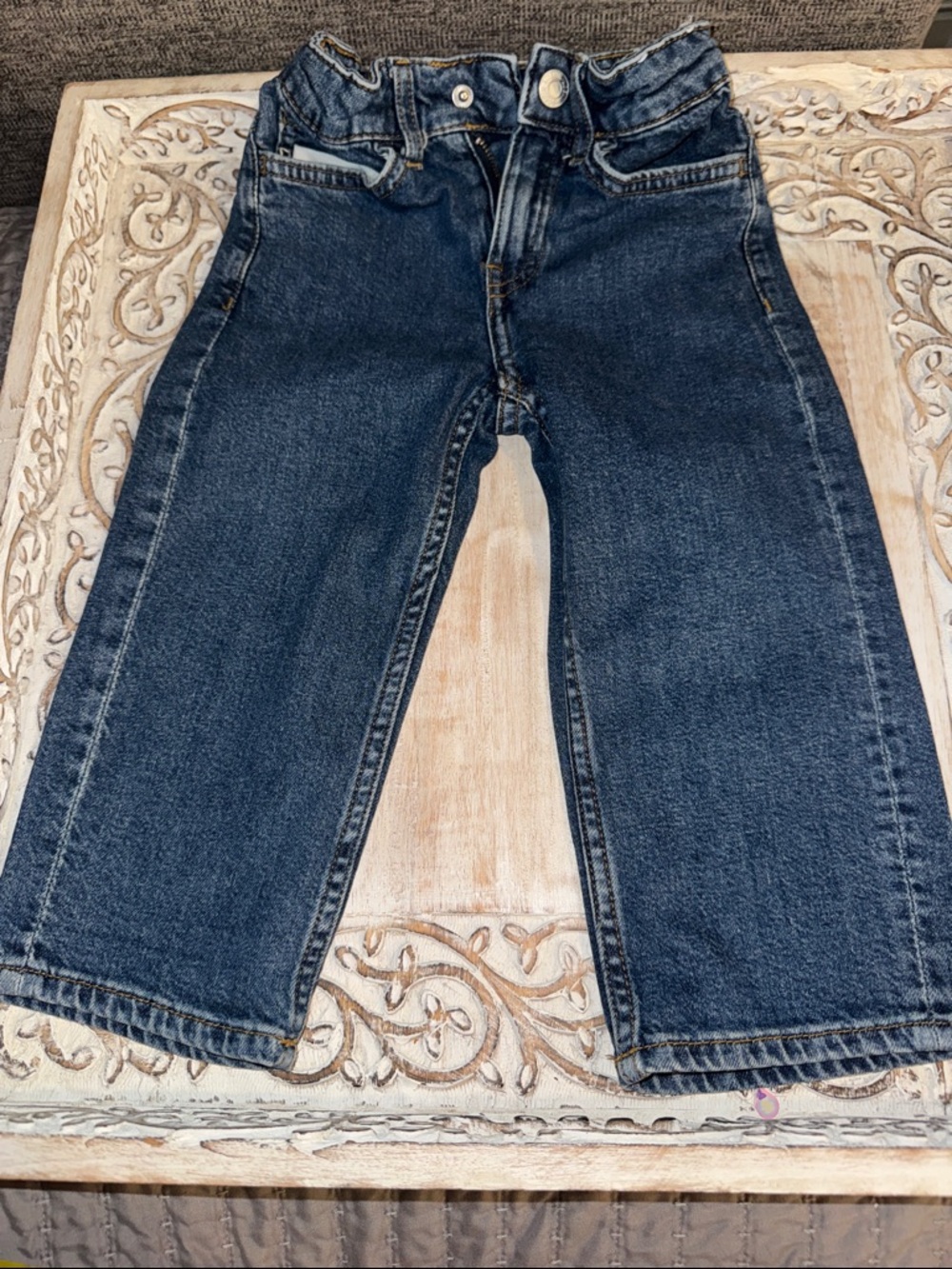 H&M Men’s Straight Jeans in Dark Blue